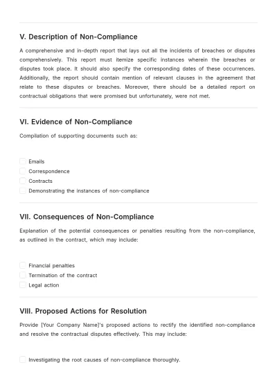 Free Letter Of Non Compliance Template to Edit Online