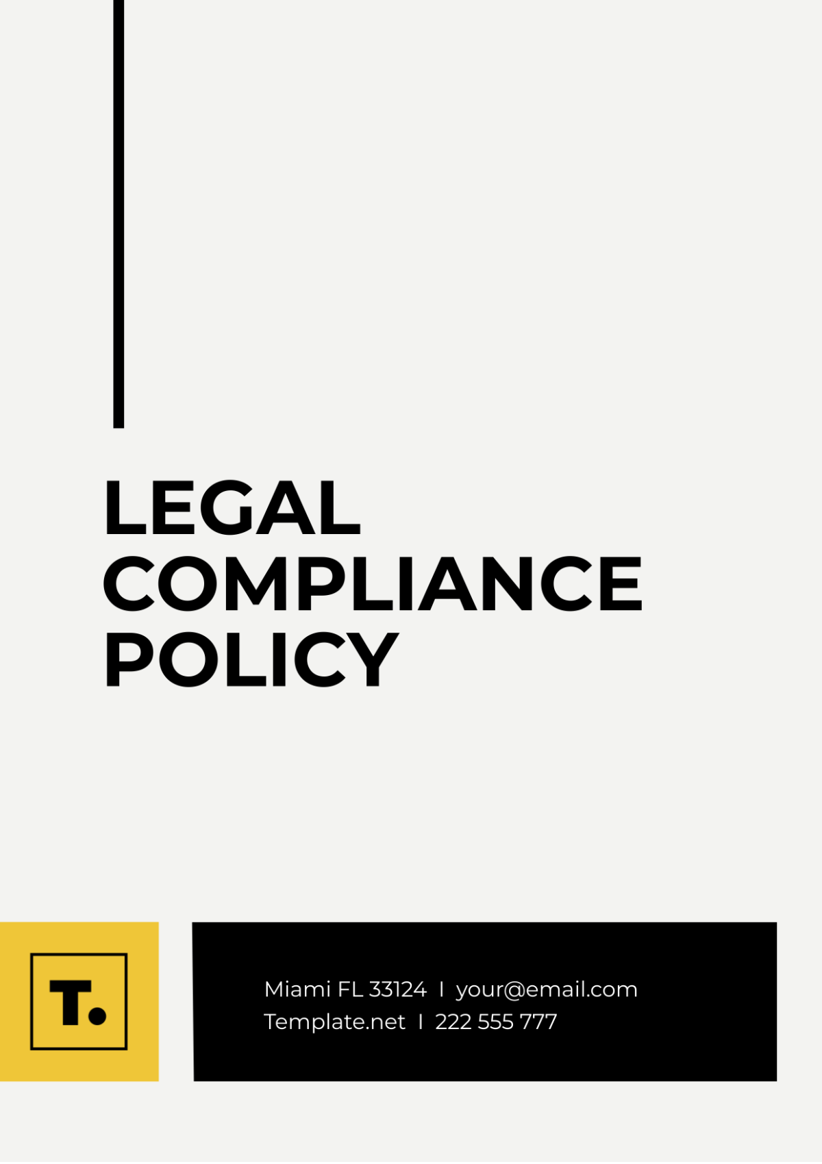 Legal Compliance Policy Template