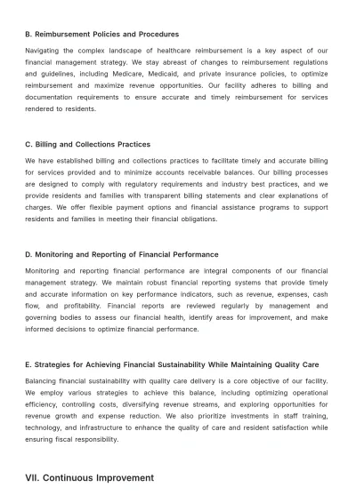 Free Nursing Home Long-term Strategic Compliance Planning Document Template to Edit Online