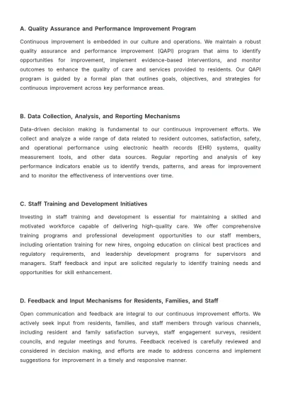 Free Nursing Home Long-term Strategic Compliance Planning Document Template to Edit Online