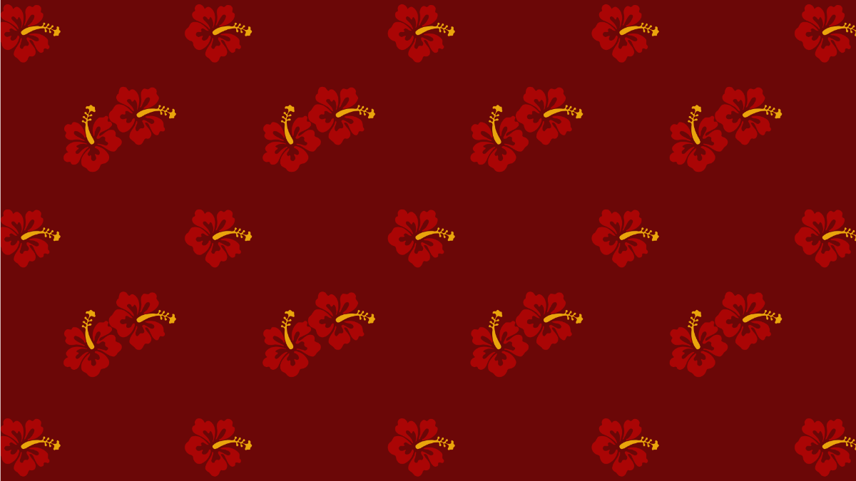 Red Floral Pattern Background