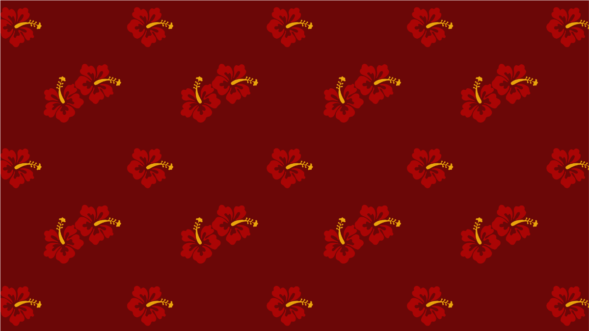 Free Red Floral Pattern Background