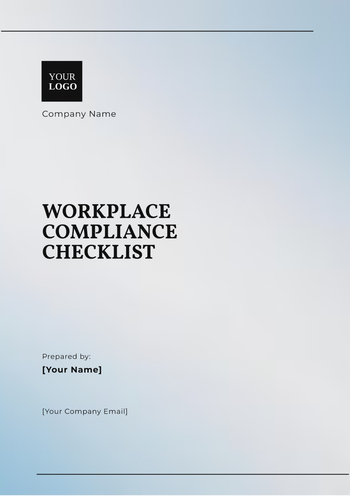 Workplace Compliance Checklist Template