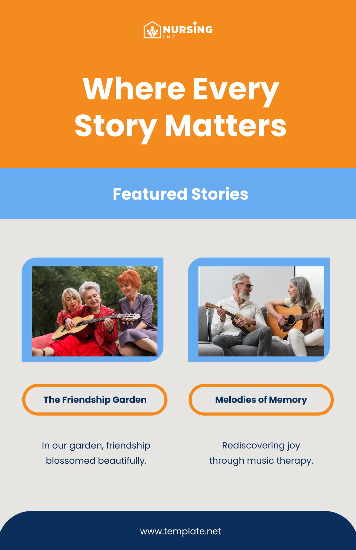 Real Stories from Our Residents Poster Template