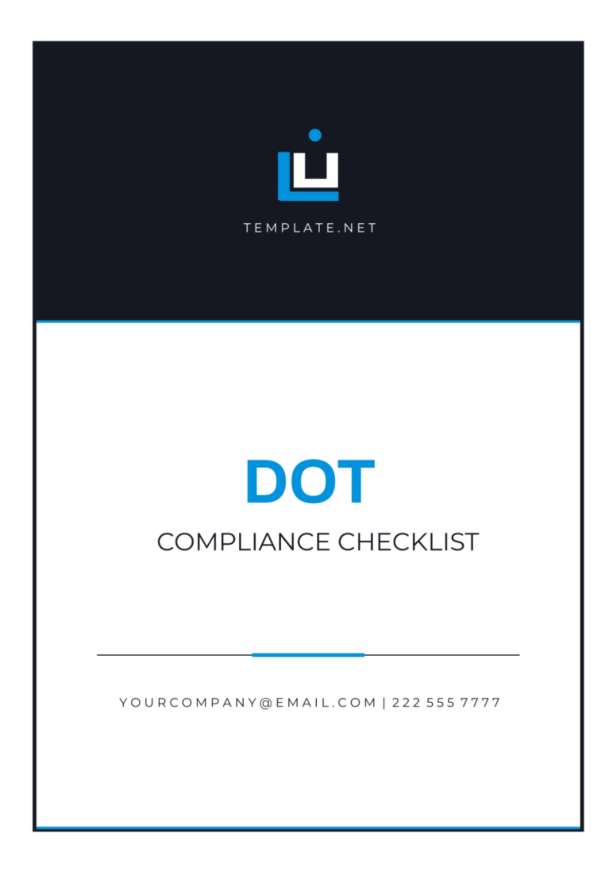 DOT Compliance Checklist Template