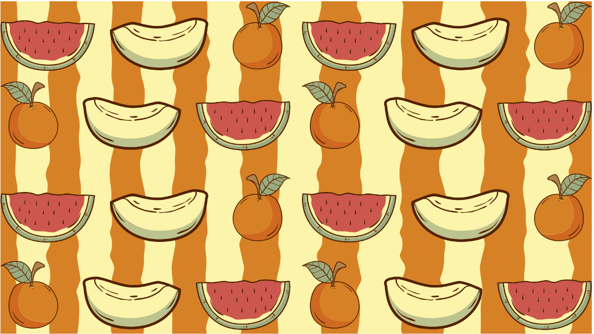 Vintage Fruit Pattern Background