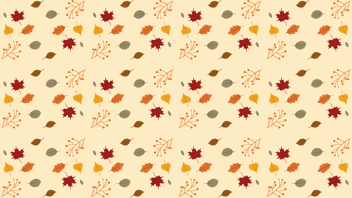 Free Autumn Leaves Pattern Background