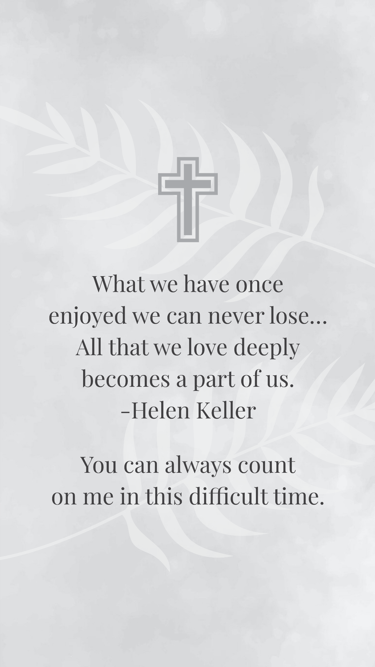 Free Condolence Quote For Loss Of Family Members Template