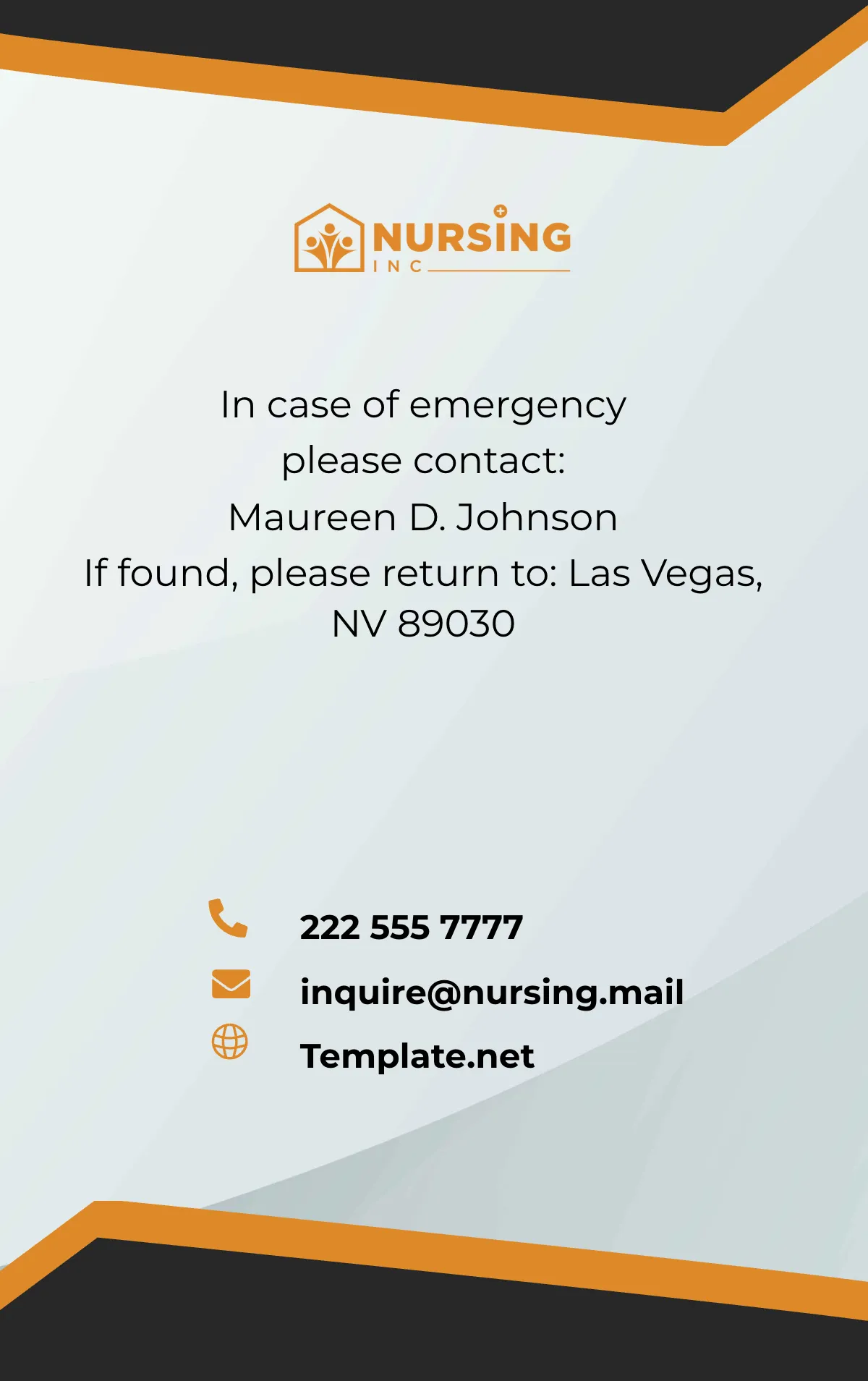 Free Hospice Care Coordinator ID Card Template to Edit Online