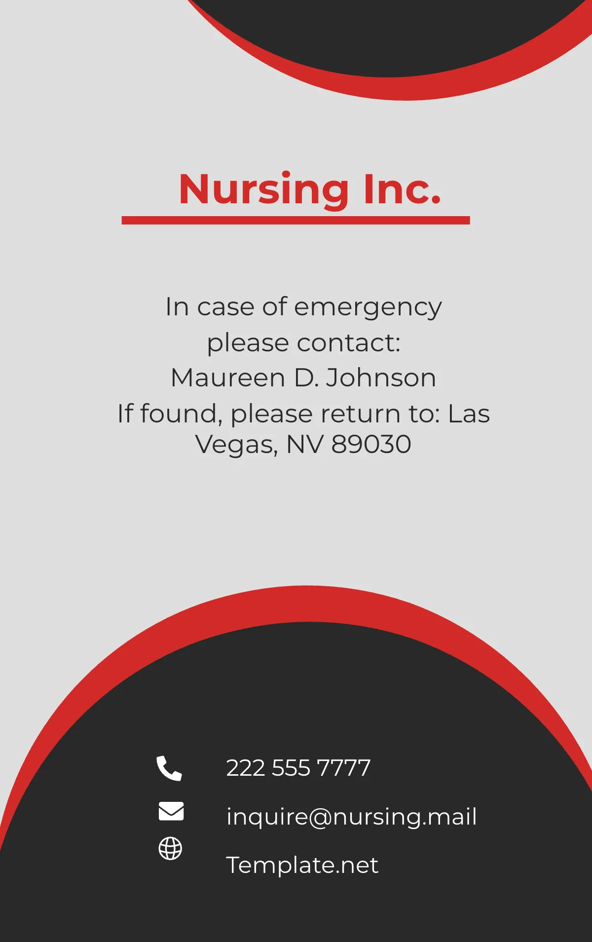 Free Resident Family Liaison ID Card Template to Edit Online