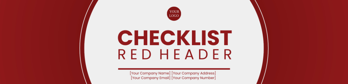 Checklist Red Header