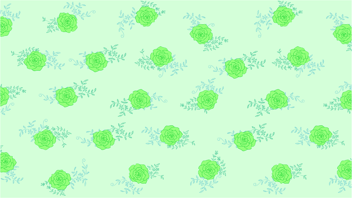 Free Light Green Floral Pattern Background