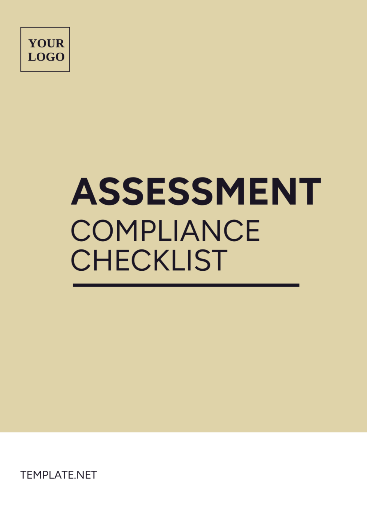 Assessment Compliance Checklist Template