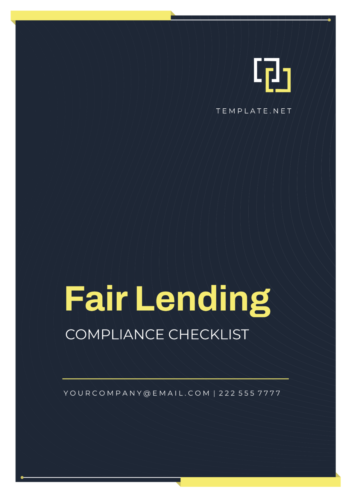 Fair Lending Compliance Checklist Template