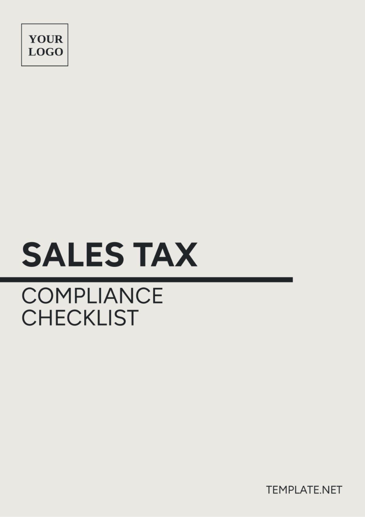 Sales Tax Compliance Checklist Template - Edit Online & Download