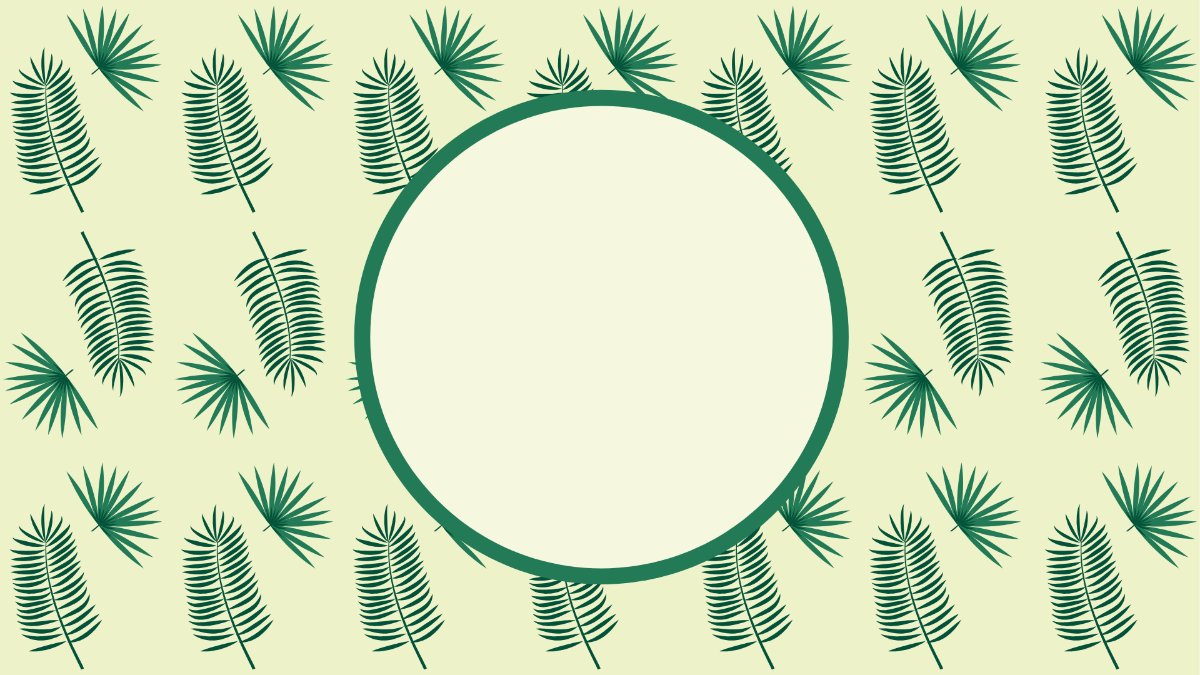 Free Round Leaves Pattern Background