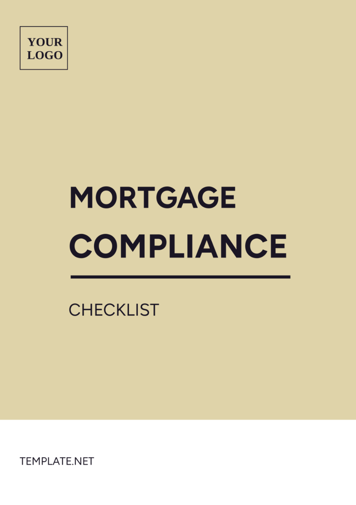 Mortgage Compliance Checklist Template