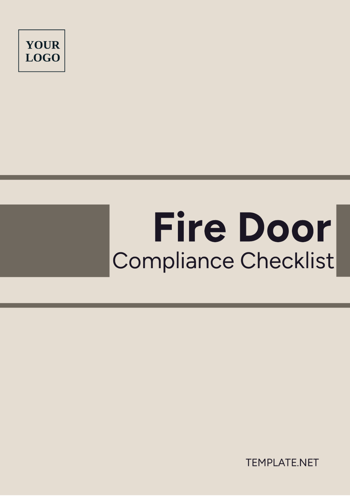 Fire Door Compliance Checklist Template