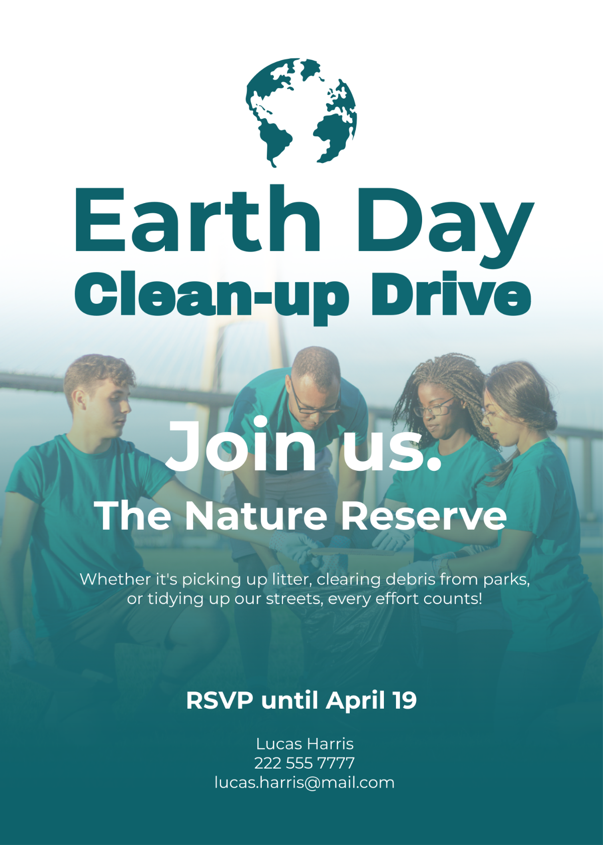 Earth Day Invitation Template - Edit Online & Download