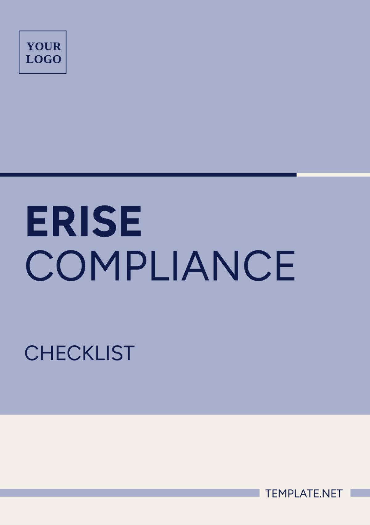 ERISA Compliance Checklist Template