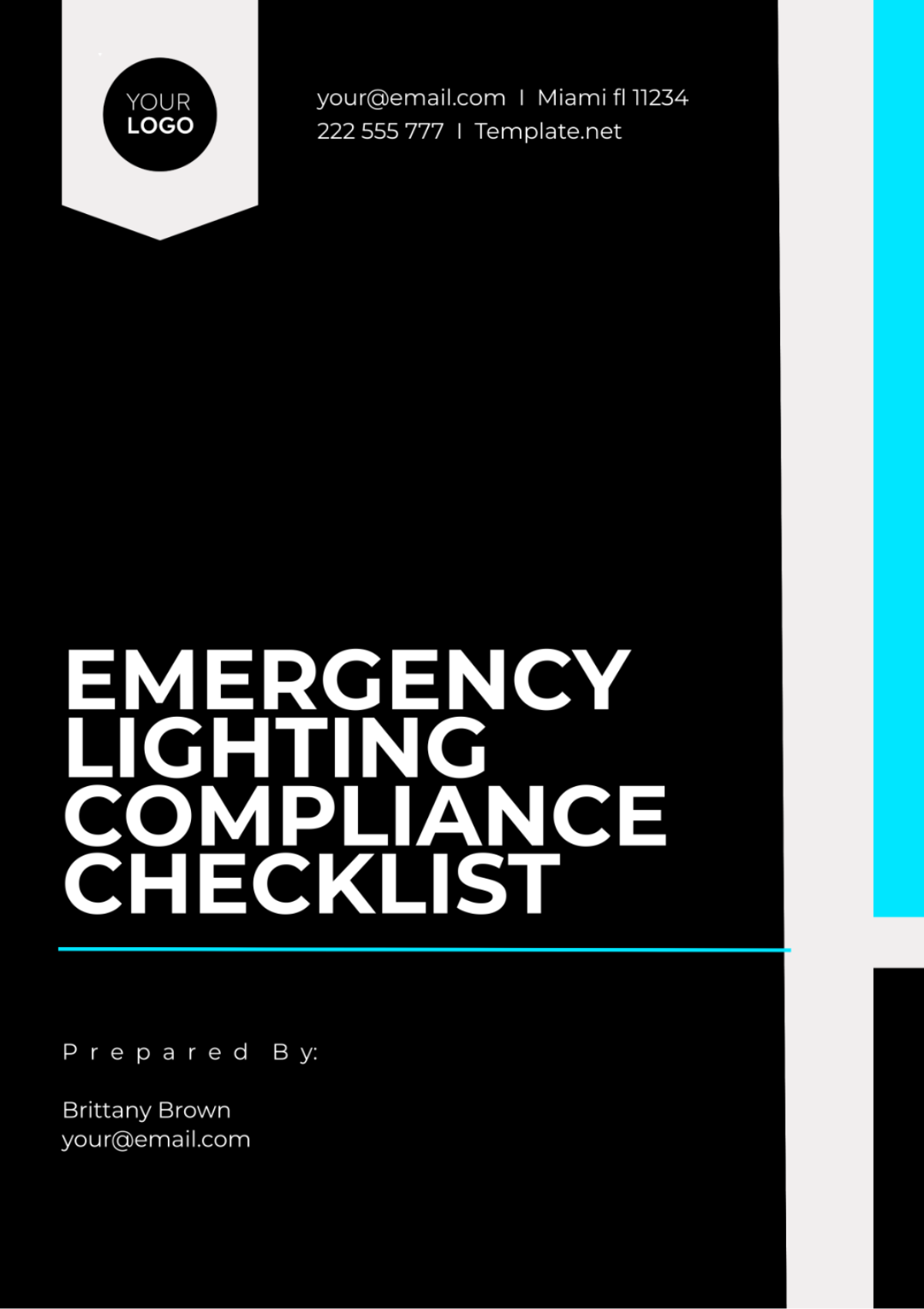 Emergency Lighting Compliance Checklist Template