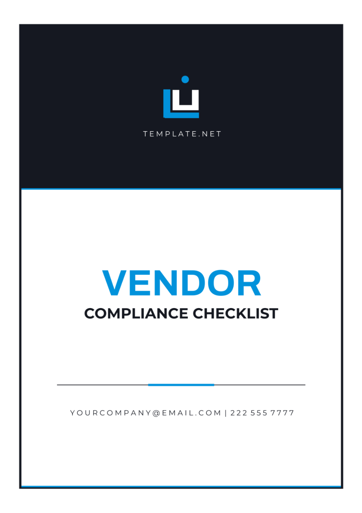 Vendor Compliance Checklist Template