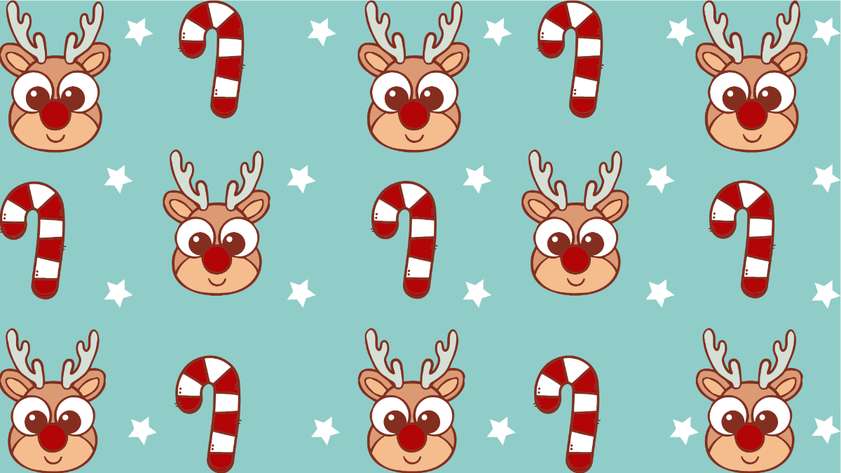 Cute Christmas Pattern Background