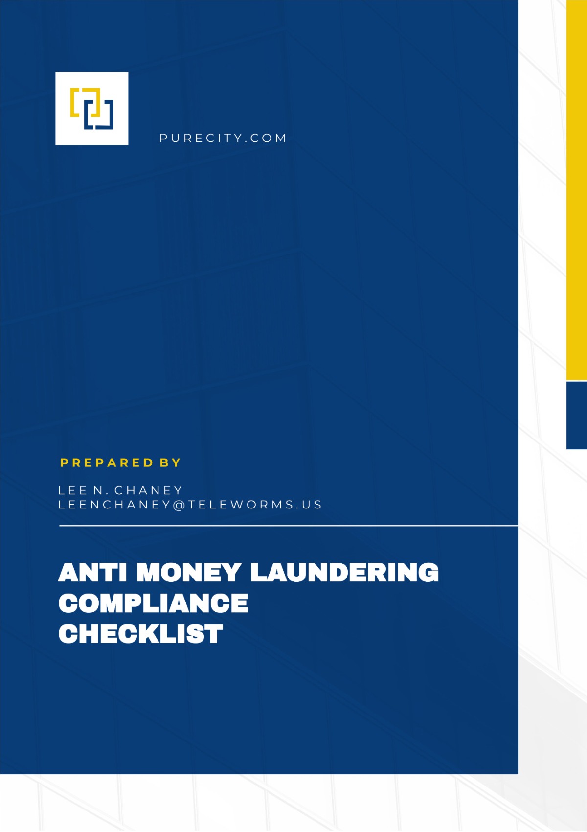 Anti Money Laundering Compliance Checklist Template - Edit Online & Download