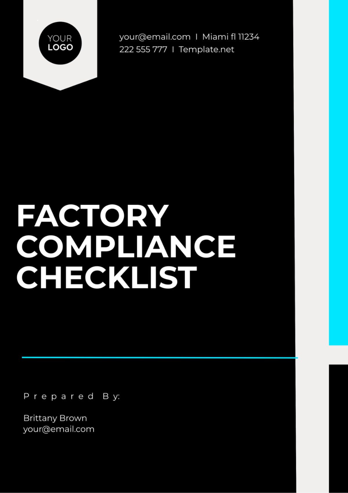 Factory Compliance Checklist Template