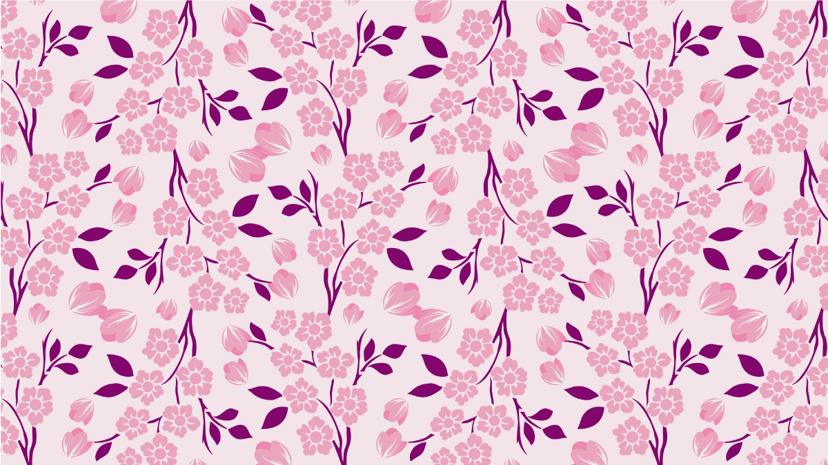 Free Pretty Floral Pattern Background