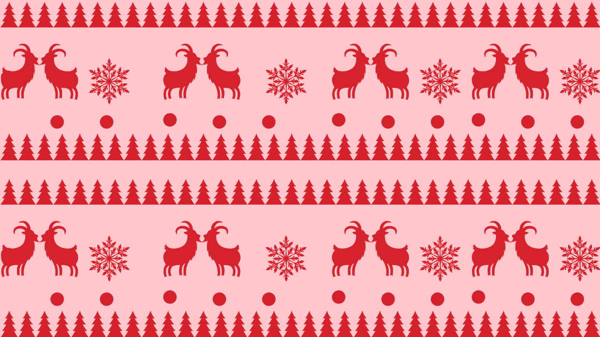 Red Christmas Pattern Background