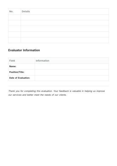 Free Law Firm Performance Evaluation Template to Edit Online
