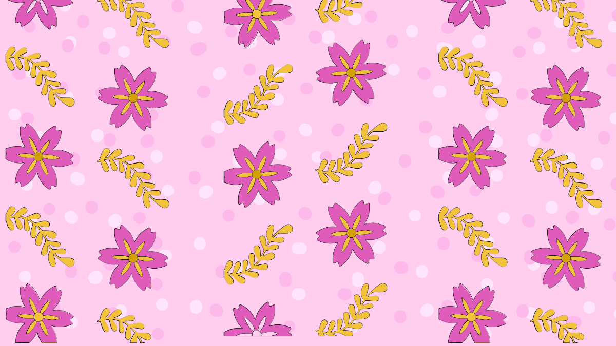 Cute Floral Pattern Background