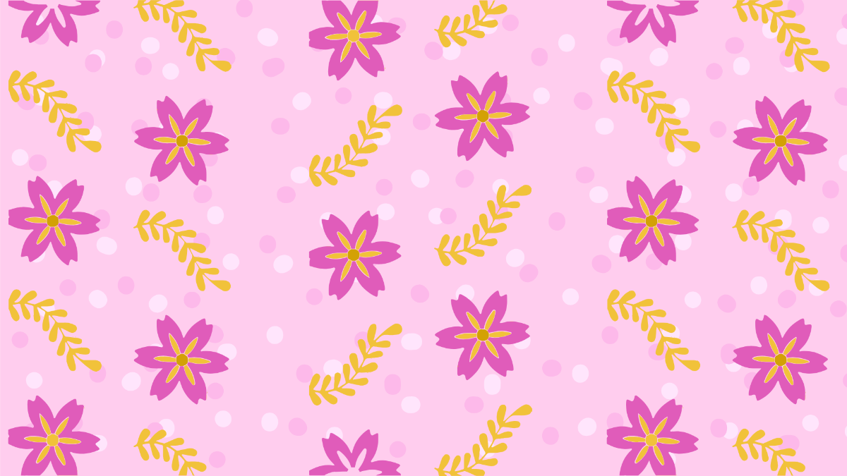 Cute Floral Pattern Background