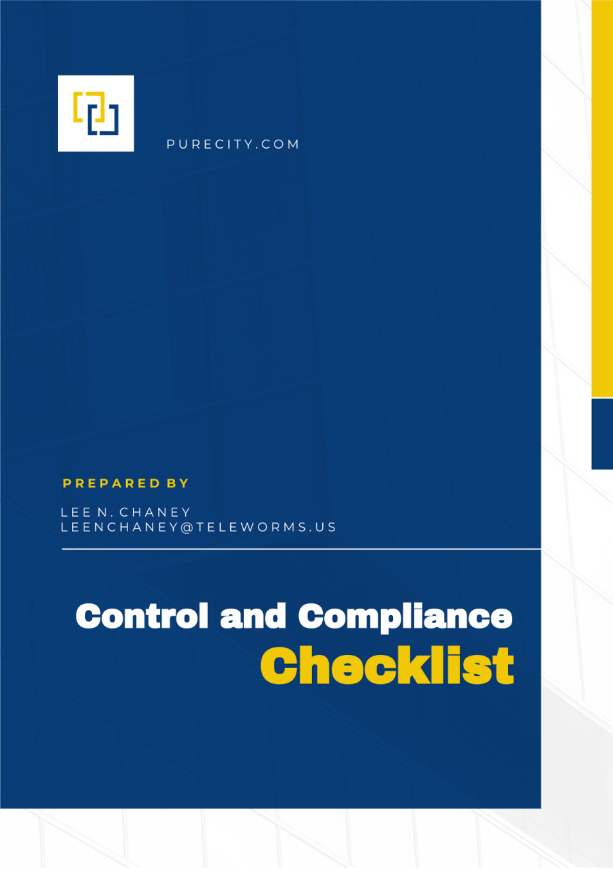 Control and Compliance Checklist Template
