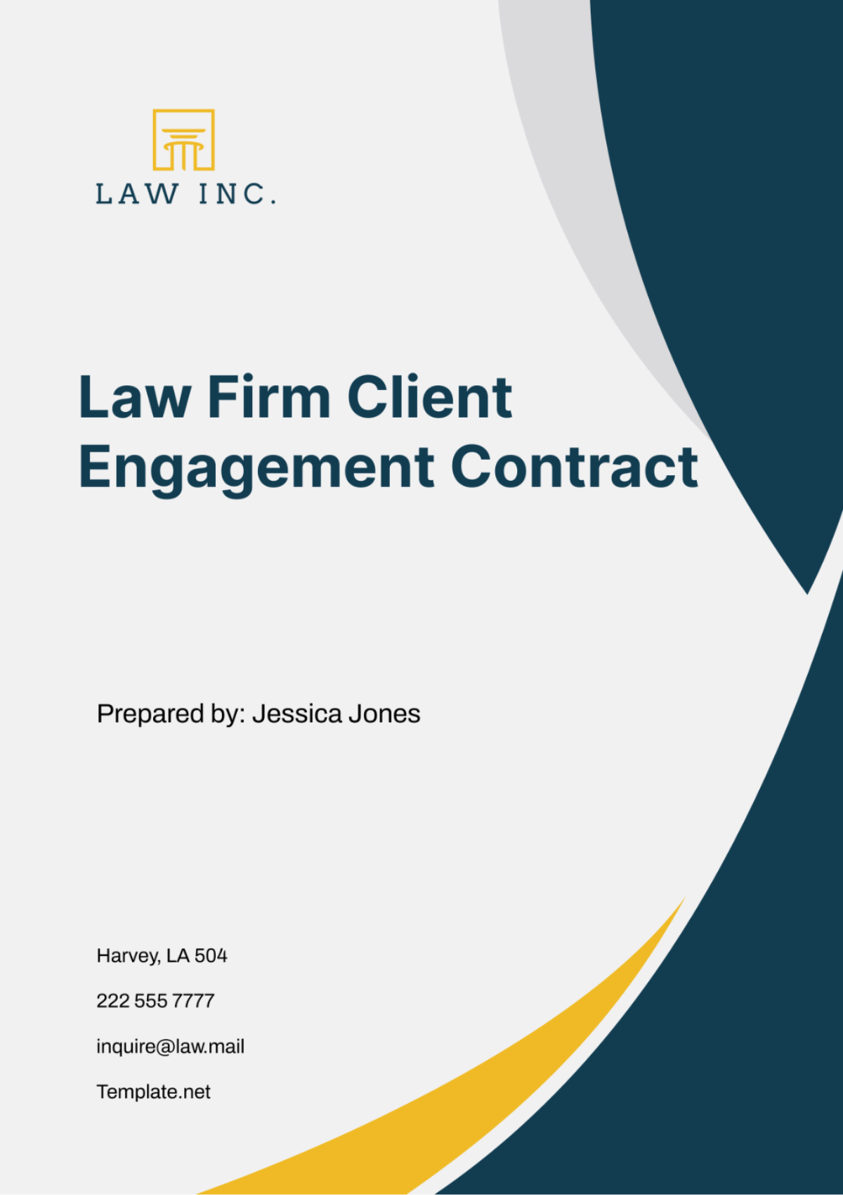 Law Firm Client Engagement Contract Template