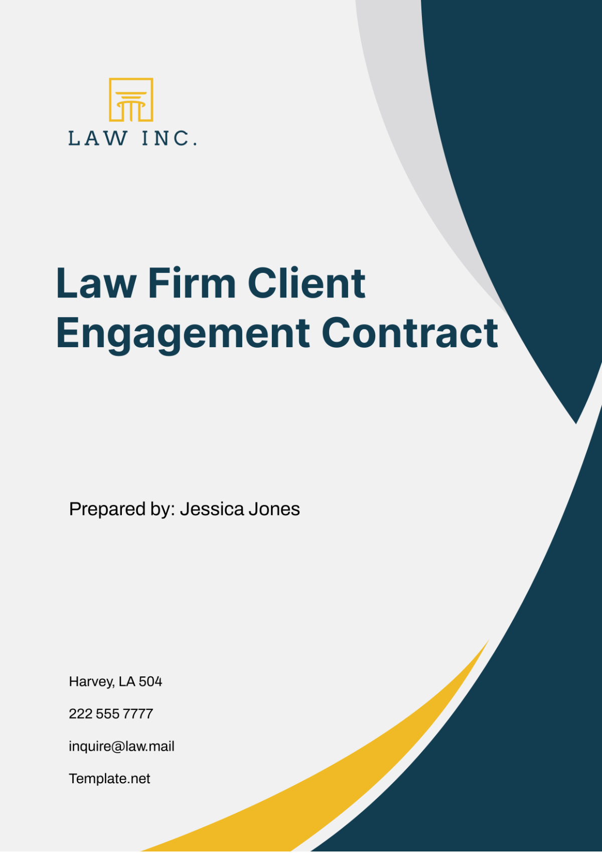 Law Firm Client Engagement Contract Template Edit Online Download