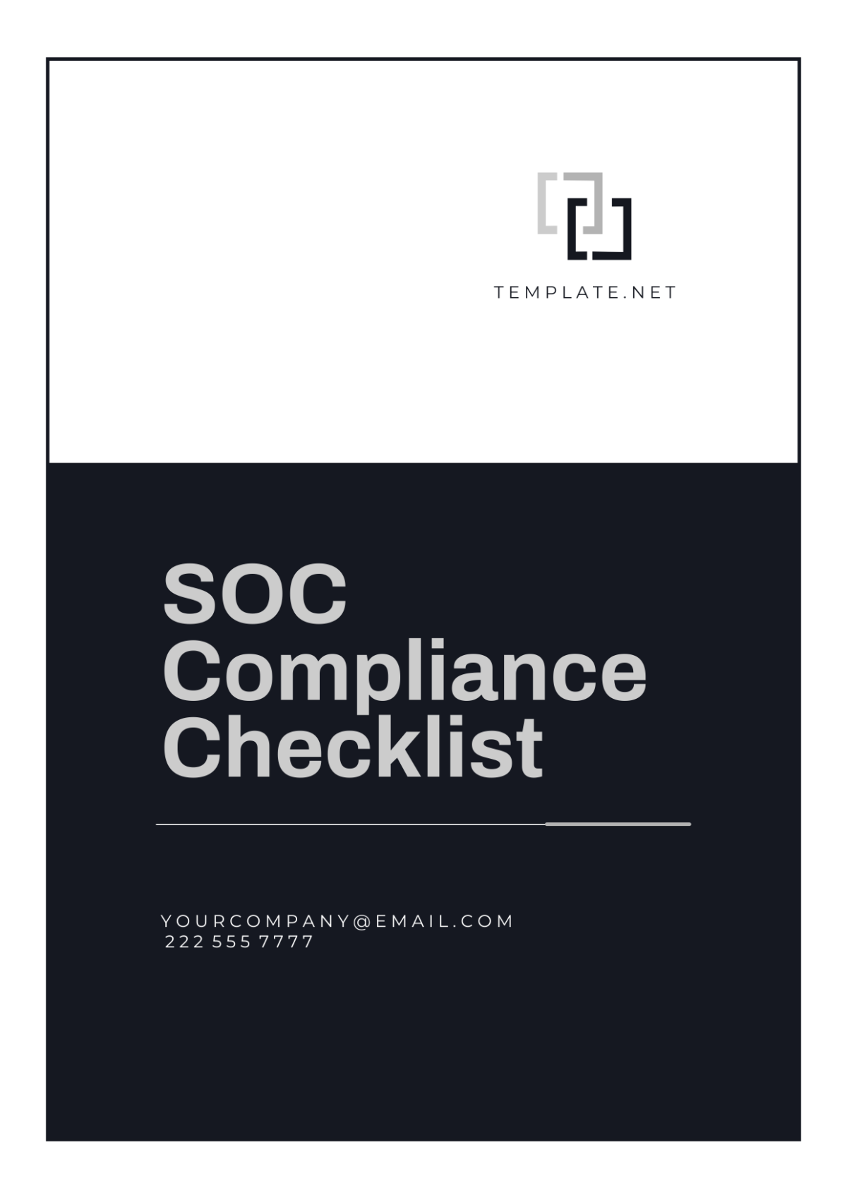 SOC Compliance Checklist Template
