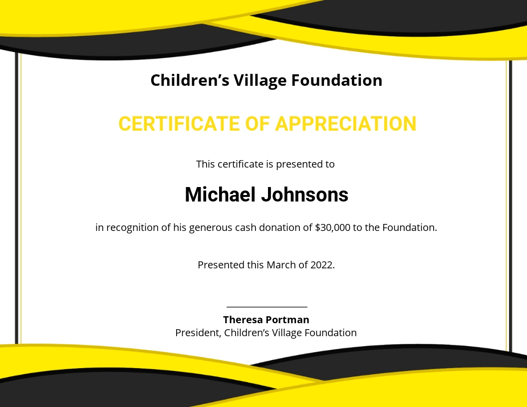 Free Printable Donation Certificate Templates FREE PRINTABLE TEMPLATES