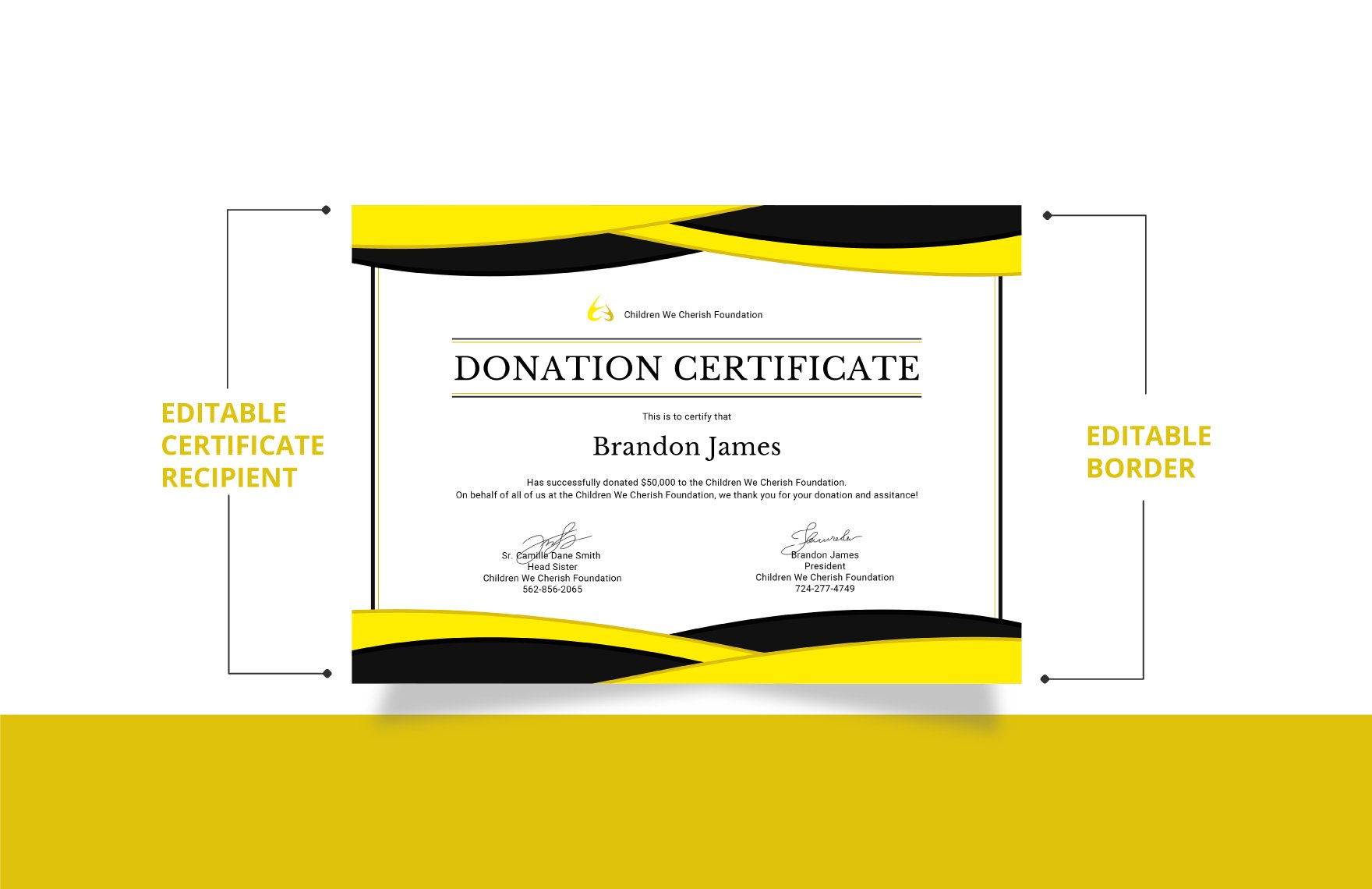Donation Certificate 