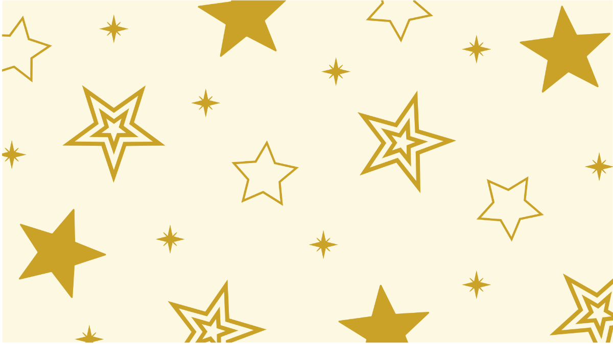 Free Gold Star Pattern 