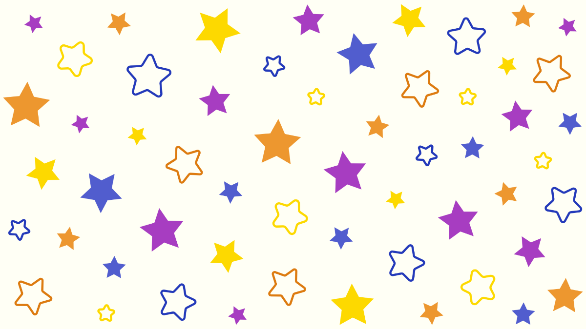 Free Colorful Star Pattern 