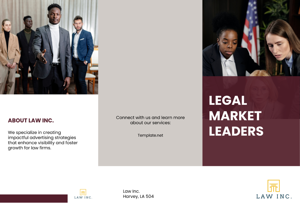 Law Firm Advertising Brochure Template