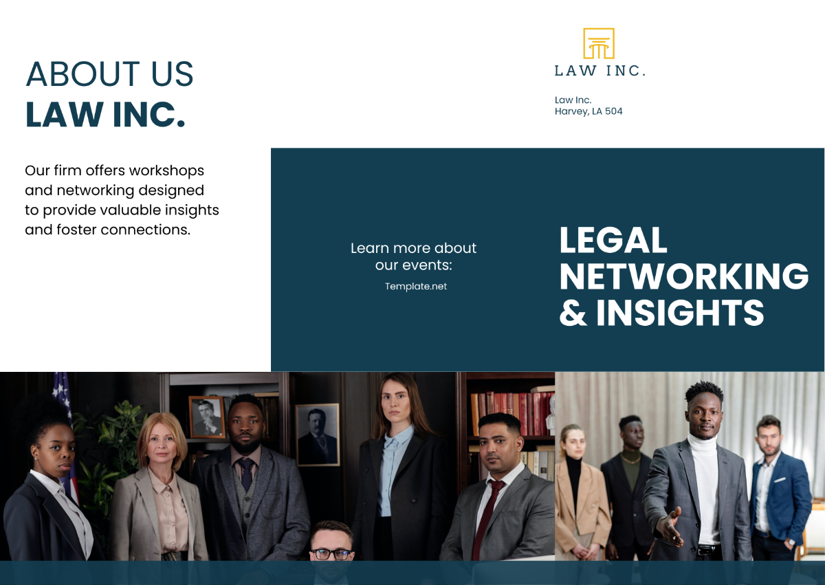 Free Law Firm Event Brochure Template