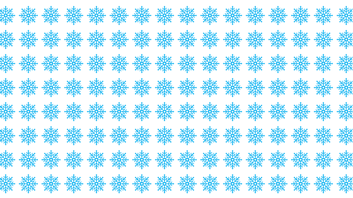 Blue Snowflake Pattern