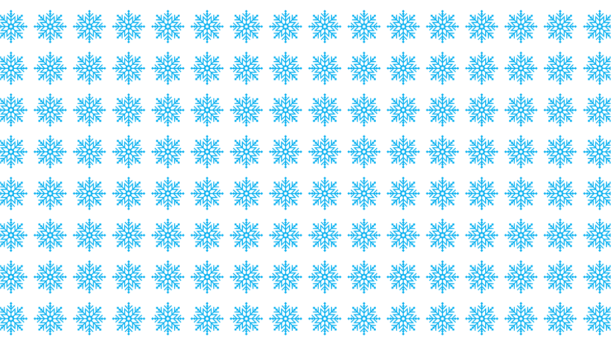 Blue Snowflake Pattern
