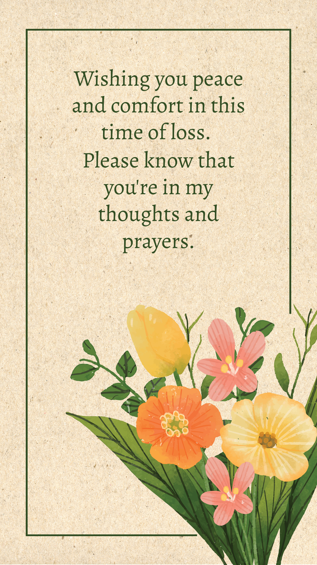 Sympathy Flower Card Template Infoupdate Sympathy Flower Card Template Infoupdate