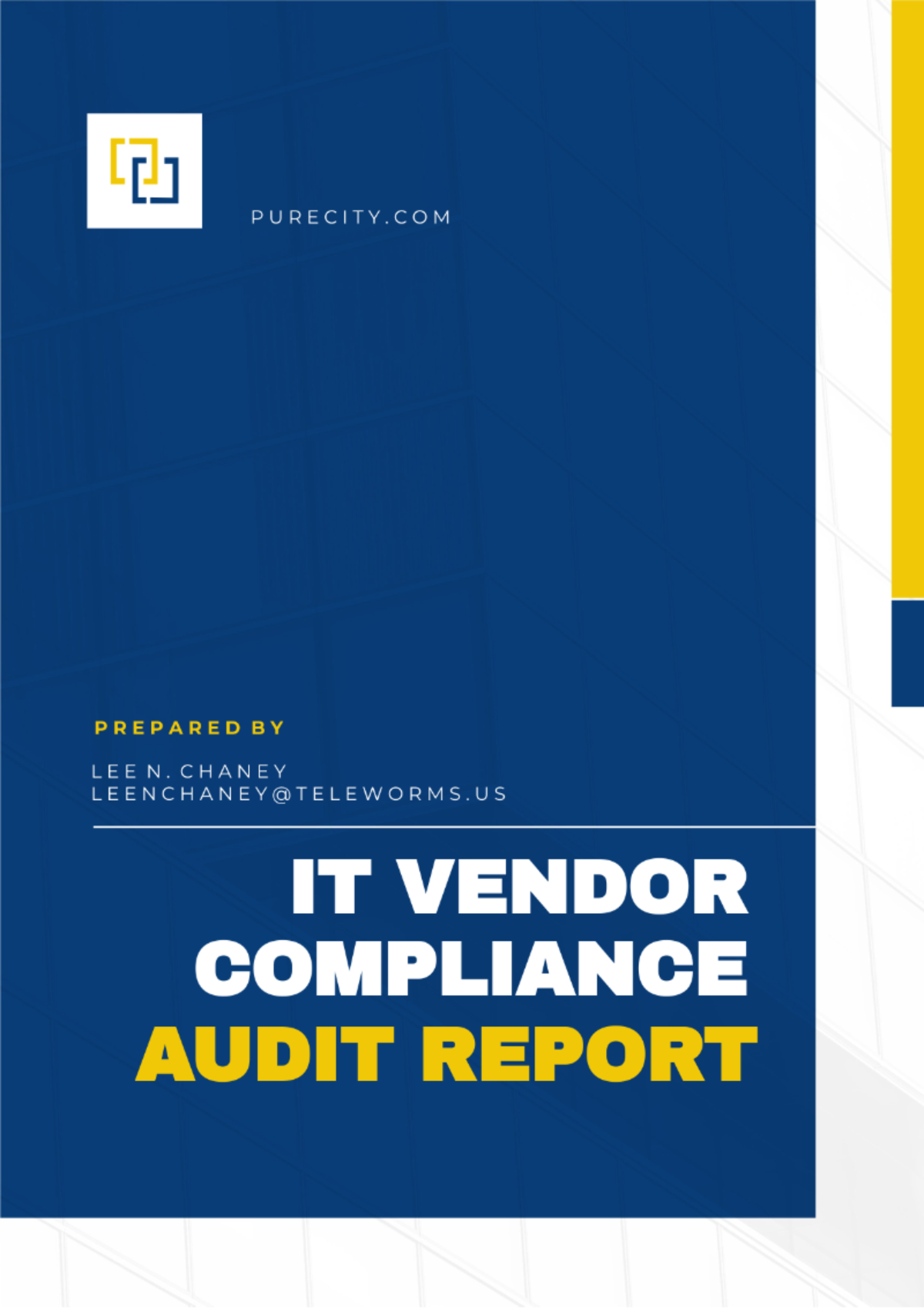 Free IT Vendor Compliance Audit Report Template