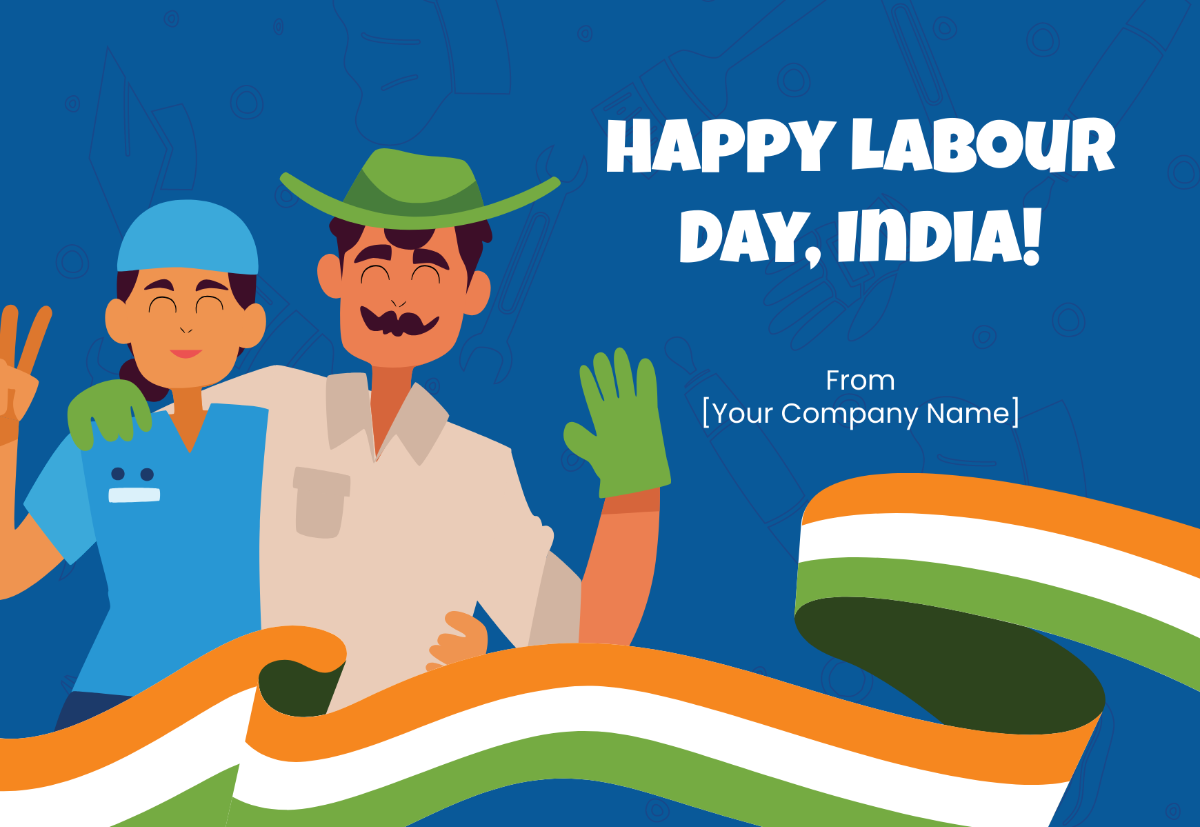 Labour day India Template