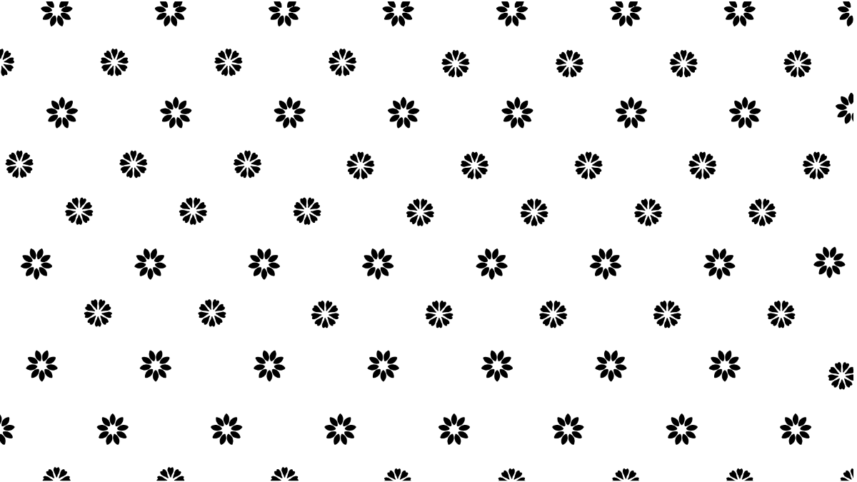 Black and  White Floral Pattern 